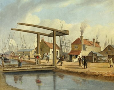 O Canal Monmouthshire em Newport, 1800-1850 de Joseph Walter