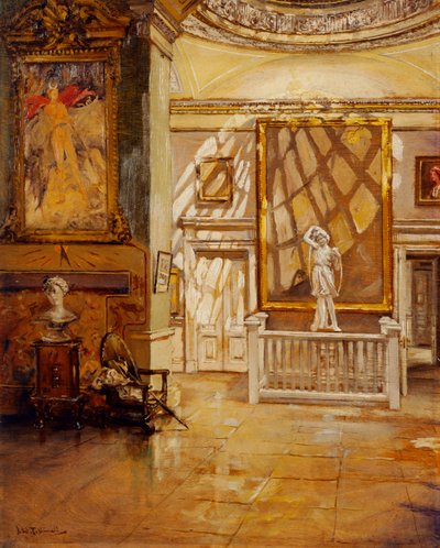 North Ante Room from the Green Velvet Room, Chiswick House (óleo sobre tela) de Joseph Williams Topham Vinall