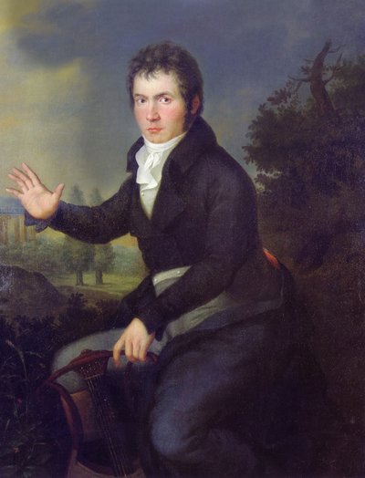 Retrato de Ludwig van Beethoven de Joseph Willibrord Mahler