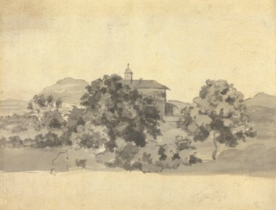 Uma Igreja em Itália de Joseph Wright of Derby