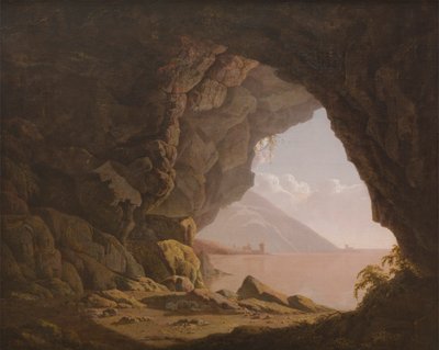 Caverna, perto de Nápoles de Joseph Wright of Derby