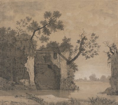 Paisagem com ruínas de Joseph Wright of Derby