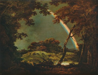 Paisagem com efeito arco-íris, 1794, 1930. de Joseph Wright of Derby