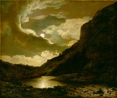 Matlock Tor ao luar de Joseph Wright of Derby