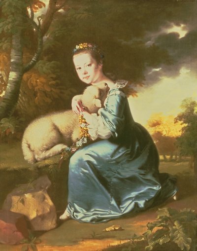 Srta. Frances Warren, início dos anos 1760 (óleo sobre tela) de Joseph Wright of Derby