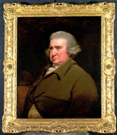 Retrato do Dr. Erasmus Darwin, (1731-1802) cientista, inventor e poeta, avô de Charles Darwin, 1792-93 (ver também 5516) de Joseph Wright of Derby