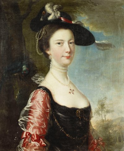 Retrato de sua esposa, Anne de Joseph Wright of Derby