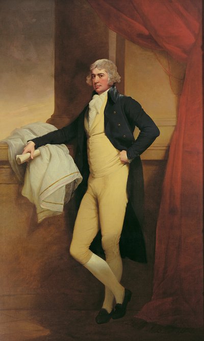 Retrato de Samuel Oldknow, c.1790-2 (óleo sobre tela) de Joseph Wright of Derby