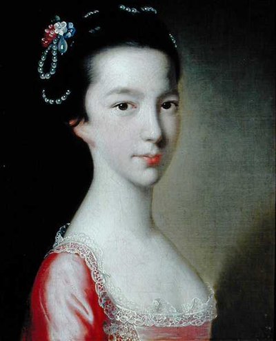 Retrato de uma rapariga (Jane Monck) (óleo sobre tela) de Joseph Wright of Derby