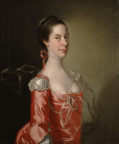 Retrato de uma Senhora, c.1760 (óleo sobre tela) de Joseph Wright of Derby