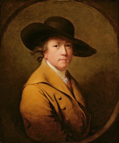 Auto-retrato, c.1780 (óleo sobre tela) de Joseph Wright of Derby
