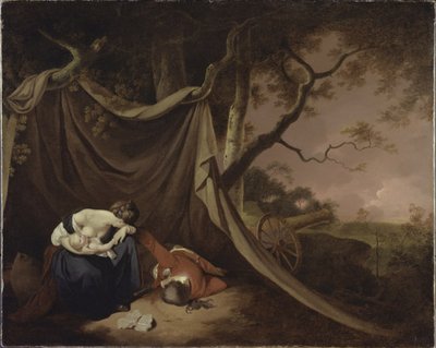 O Soldado Morto, c.1789 (óleo sobre tela) de Joseph Wright of Derby