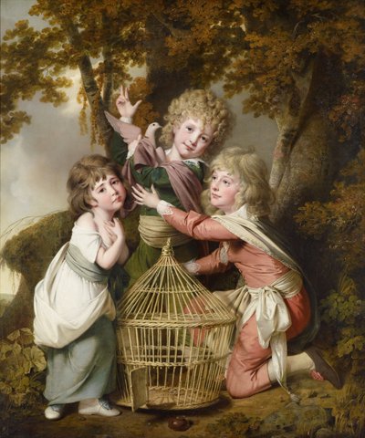 As crianças Synnot de Joseph Wright of Derby
