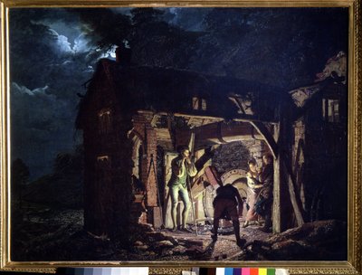 Une forja (Uma forja). Peinture de Joseph Wright de Derby (1734-1797). Huile sur toile de Joseph Wright of Derby