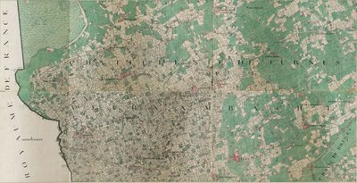Mapa de Loo - Lo, Bélgica por Joseph de Ferraris (1726 – 1814) de Joseph de Ferraris