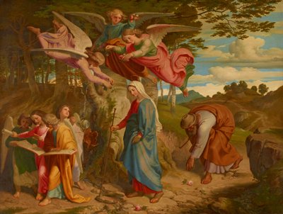 A passagem de Maria pelas montanhas de Joseph von Fuhrich