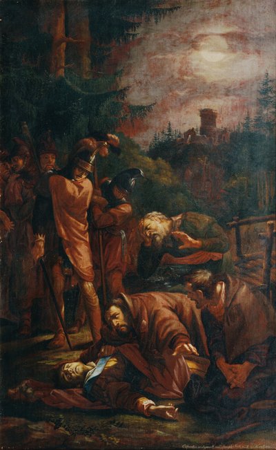 A morte do Conde Palatino Otto da Baviera de Joseph von Fuhrich