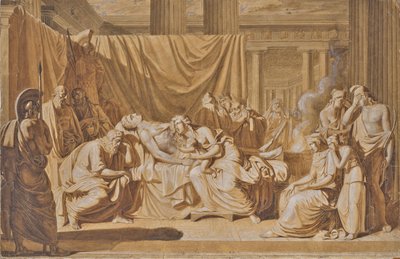 Morte de Aquiles de Joseph von Fuhrich