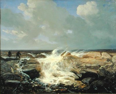 Squally Weather perto de Boulogne (óleo sobre tela) de Josephine Bowes