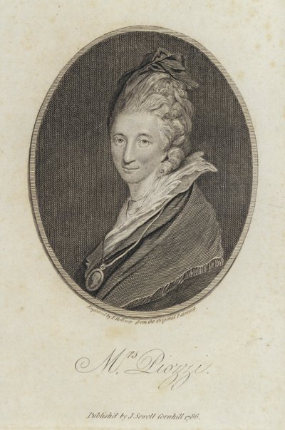 Hester Lynch Piozzi, diarista e autor galês de Joshua (after) Reynolds