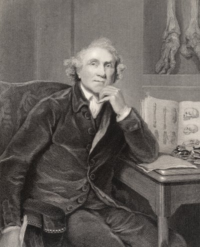 John Hunter, gravado por G.H. Adcock, da 