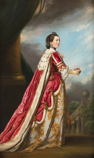 Retrato de Isabel, duquesa de Northumberland (óleo sobre tela) de Joshua (after) Reynolds