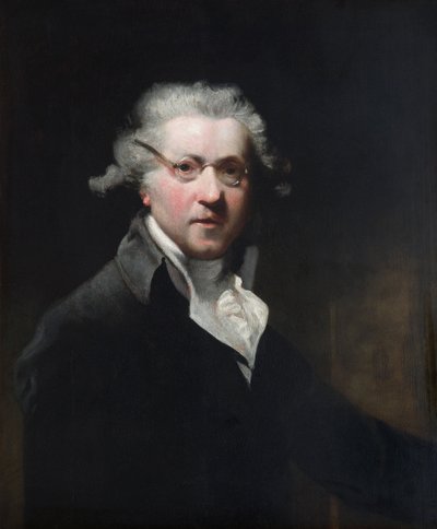 Auto-Retrato, Óculos de uso, c.1788 (óleo sobre painel) de Joshua (after) Reynolds