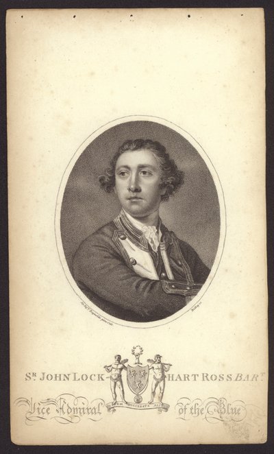 Sir John Lockhart-Ross, almirante britânico (gravura) de Joshua (after) Reynolds