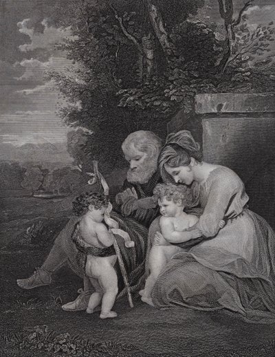 A Sagrada Família (gravura) de Joshua (after) Reynolds