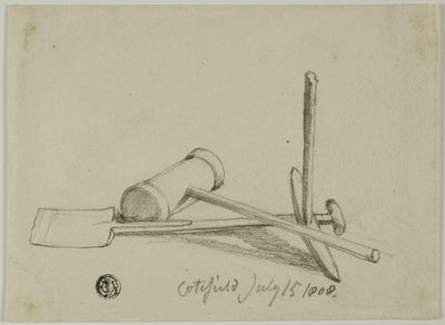 Malho, picareta e pá de Joshua Cristall