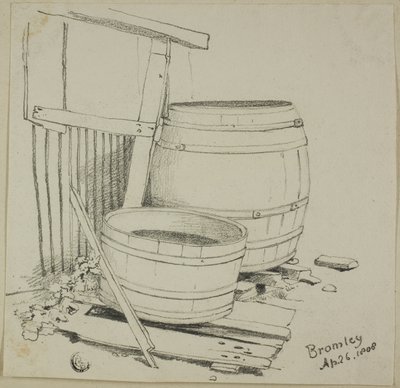 Lavatório e barril de Joshua Cristall