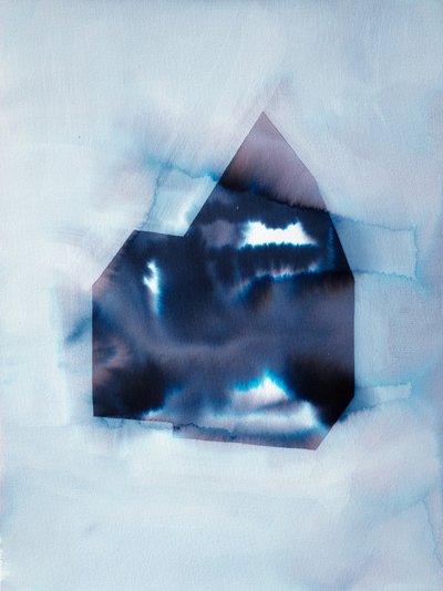 Forma abstrata em índigo de Joshua Hoskins