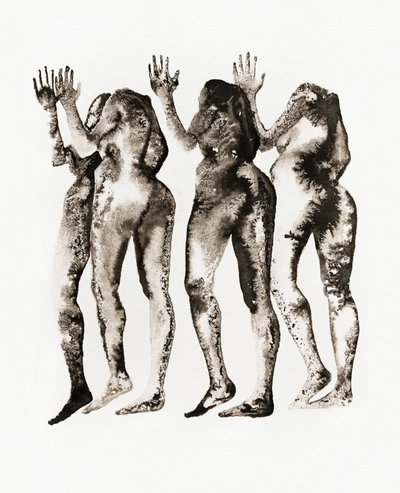 Mulheres em Tinta Abstrata de Joshua Hoskins