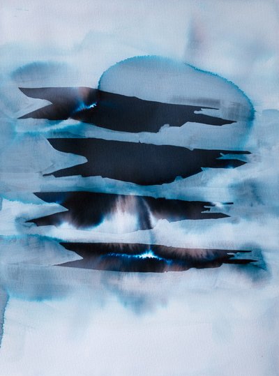 Fluxo de Tinta Azul Etéreo de Joshua Hoskins