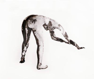 Estudo a tinta n.º 4 (curvado) de Joshua Hoskins