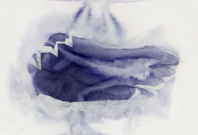 Abstrato em índigo suave de Joshua Hoskins