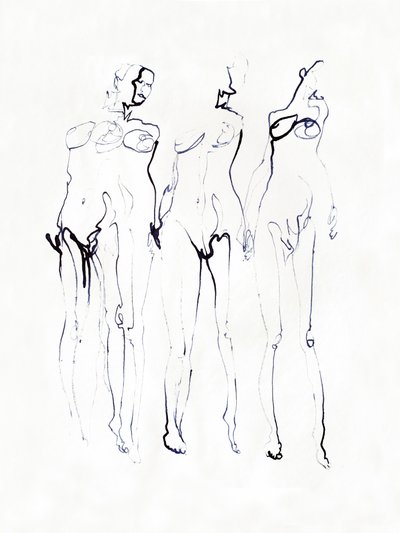 Três figuras elegantes de Joshua Hoskins