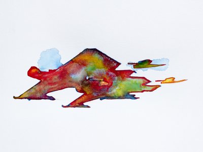 Fluxo abstrato vibrante de Joshua Hoskins