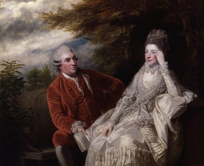 David Garrick; Eva Maria Garrick, nascida Veigel de Joshua Reynolds