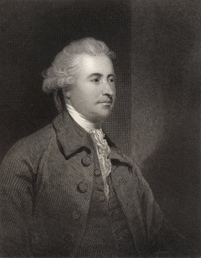 Edmund Burke, gravado por H. Robinson, da National Portrait Gallery, volume III, publicado em 1835 de Joshua Reynolds