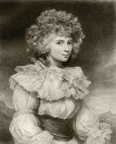 Elizabeth Cavendish, Duquesa de Devonshire, gravada por F. Bartolozzi, de "The Print-Collector&39;s Handbook", de Alfred Whitman, publicado por George Bell und Sons, 1901 de Joshua Reynolds