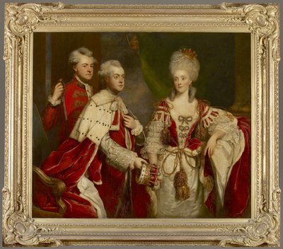 George, segundo Earl Harcourt, sua esposa Elizabeth e irmão William, 1780 de Joshua Reynolds