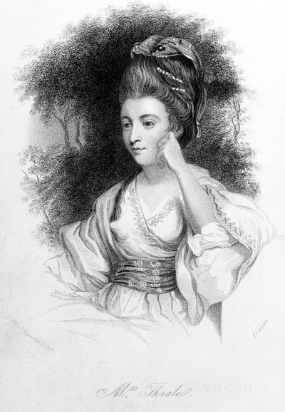 Hester Thrale, gravado por Samuel Freeman, 1842 de Joshua Reynolds