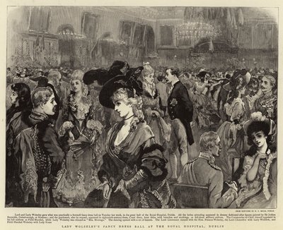 Bola de fantasia de Lady Wolseley no Royal Hospital, em Dublin de Joshua Reynolds