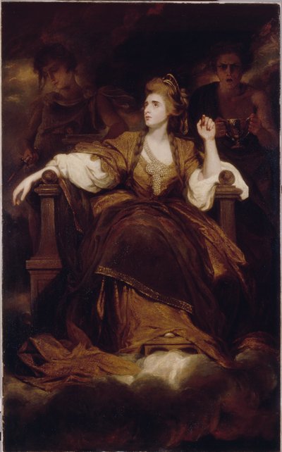 A Sra. Siddons como musa trágica de Joshua Reynolds
