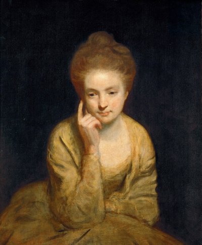 Neoclassicismo : Estudo do retrato de uma jovem senhora par Reynolds, Sir Joshua (1732-1792) de Joshua Reynolds