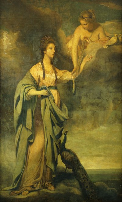 Retrato de Annabella, Lady Blake como "Juno recebendo o Cestus de Vênus", c.1769 de Joshua Reynolds