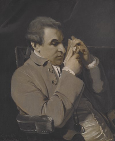 Retrato de Joseph Baretti, cópia (óleo sobre tela) de Joshua Reynolds