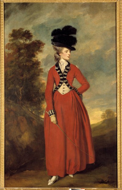 Retrato de Lady Worsley Painting de Joshua Reynolds (1723-1792), aproximadamente 1776 Dim. 236 x 144 cm Colecção privada de Joshua Reynolds