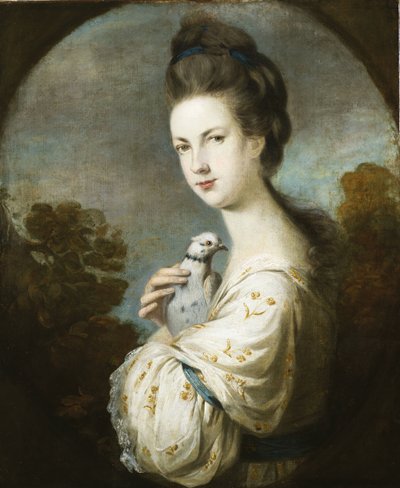 Juliet Langton em pé, meio comprimento, 1764 de Joshua Reynolds